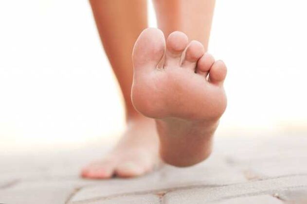 Fungal infection caused by walking barefoot