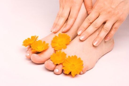 Healthy feet after treatment of fungal infection